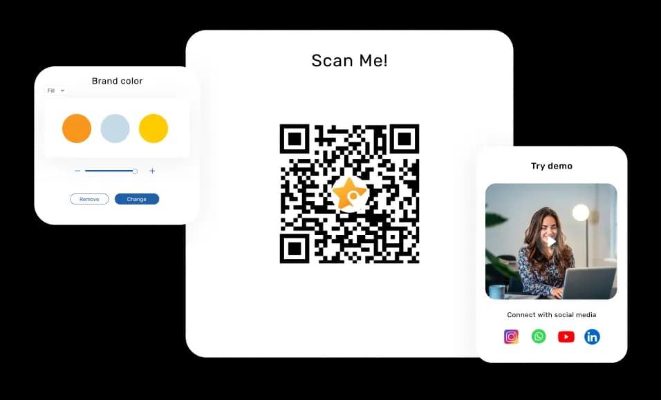 RateUp QR code example